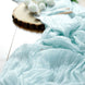 10ft Baby Blue Gauze Cheesecloth Boho Table Runner#whtbkgd