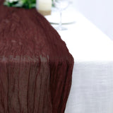 10ft Burgundy Gauze Cheesecloth Boho Table Runner