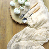 10ft Cream Gauze Cheesecloth Boho Table Runner