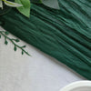 10ft Hunter Emerald Green Gauze Cheesecloth Boho Table Runner