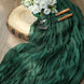 10ft Hunter Emerald Green Gauze Cheesecloth Boho Table Runner#whtbkgd