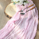 10ft Pink Gauze Cheesecloth Boho Table Runner#whtbkgd