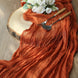 10ft Terracotta (Rust) Gauze Cheesecloth Boho Table Runner#whtbkgd