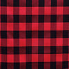 Buffalo Plaid Table Runner | Black / Red | Gingham Polyester Checkered Table Runner#whtbkgd