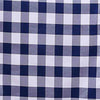 Buffalo Plaid Table Runner | Navy / White | Gingham Polyester Checkered Table Runner#whtbkgd