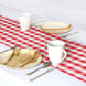 Buffalo Plaid Table Runner | Red / White | Gingham Polyester Checkered Table Runner