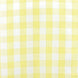 Buffalo Plaid Table Runner | Yellow / White | Gingham Polyester Checkered Table Runner#whtbkgd