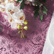 9Ft Rose Gold Glamorous Vintage Floral Table Runner, Disposable Paper Table Runner - Blush