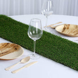 Elegant Wedding Party Artificial Grass Table Runner [overlay] Elegant Wedding Party Artificial Grass Table Runner