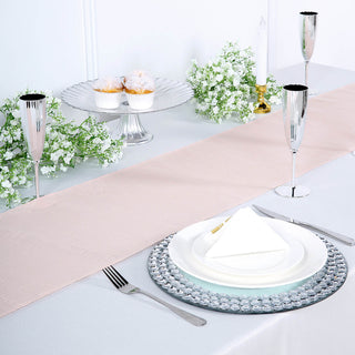 Add Elegance to Your Table with the Blush Linen Table Runner
