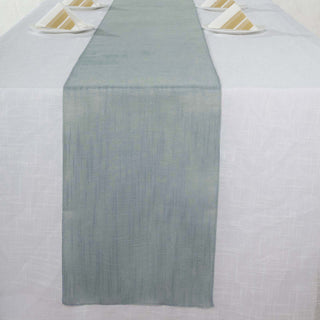 Create Unforgettable Moments with the Dusty Blue Linen Table Runner