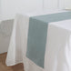 12inch x 108inch Dusty Blue Linen Table Runner, Slubby Textured Wrinkle Resistant Table Runner