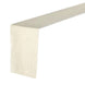 12x108 Ivory Linen Table Runner, Slubby Textured Wrinkle Resistant Table Runner