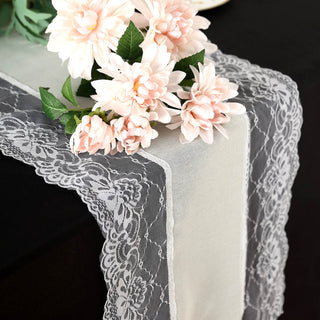 Create an Enchanting Atmosphere with the Ivory Faux Burlap Jute Table Runner