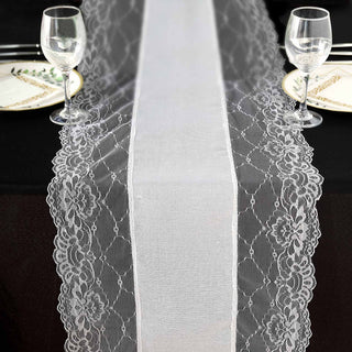 Elevate Your Table with the White Faux Burlap Jute Table Runner
