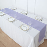 14x108inch Lavender Lilac Boho Chic Rustic Faux Jute Linen Table Runner