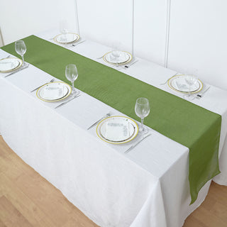 Enhance Your Table Decor with the Moss Green Table Runner