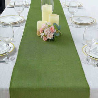 Add a Touch of Boho Chic with the Moss Green Table Runner