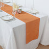 14x108Inch Orange Boho Chic Rustic Faux Burlap Cloth Table Runner
