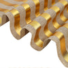 12x108Inch Gold Striped Burlap Table Runner, Wrinkle Resistant Linen Table Runner#whtbkgd