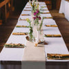 14x108 inches Blush | Rose Gold Rustic Burlap Table Runner