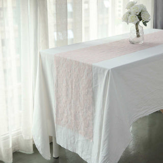 Enhance Your Dining Experience with the Blush Floral Table Runner