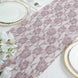 12x108inch Violet Amethyst Floral Lace Table Runner
