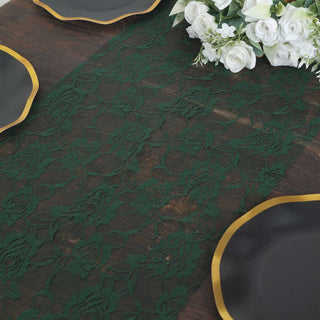 Add Elegance to Your Table with a Vintage Rose Flower Lace Table Runner