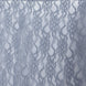 12inch x 108inch Dusty Blue Floral Lace Table Runner#whtbkgd