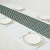 12Inchx108Inch Hunter Emerald Green Floral Lace Table Runner
