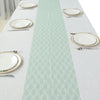 12Inchx108Inch Sage Green Floral Lace Table Runner