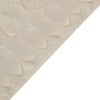 12inch x 108inch Beige 3D Leaf Petal Taffeta Fabric Table Runner#whtbkgd