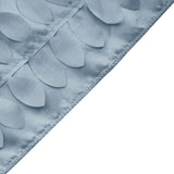 12x108inch Dusty Blue 3D Leaf Petal Taffeta Fabric Table Runner#whtbkgd