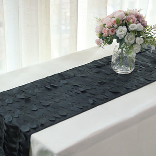 Create a Memorable Tablescape with Black Taffeta Table Runner