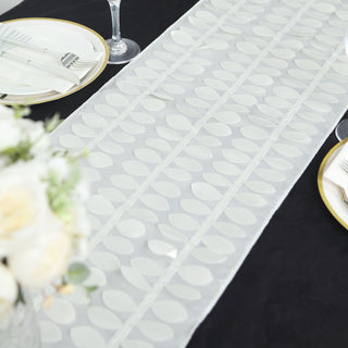 Enhance Your Tablescape with a 3D Leaf Petal Table Runner