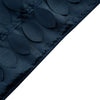 12x108inch Navy Blue 3D Leaf Petal Taffeta Fabric Table Runner#whtbkgd