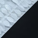 12x108inch White 3D Leaf Petal Taffeta Fabric Table Runner