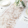 108inch Metallic Blush / Rose Gold Foil Thin Mesh Polyester Table Runner - 25GSM