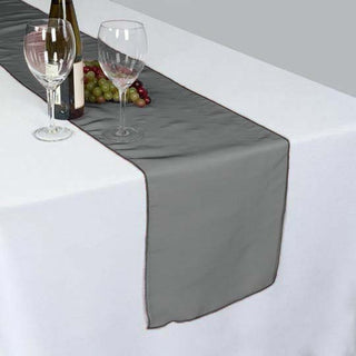 Black Sheer Organza Table Runners - Add Elegance to Your Event