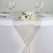 14inch x 108inch Champagne Organza Runner For Table Top Wedding Catering Party Decoration