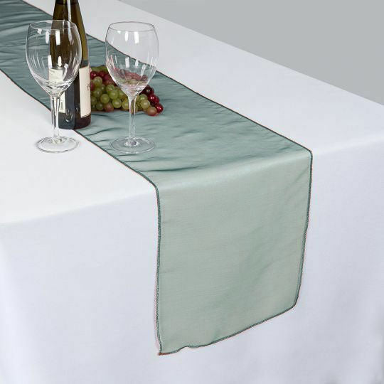 14" x 108" Hunter Emerald Green Organza Runner For Table Top Wedding Catering Party Decoration