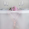 14" x 108" Pink Organza Runner For Table Top Wedding Catering Party Decoration