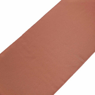 Create an Upscale and Elite Look with the Terracotta (Rust) Polyester Table Runner