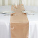 12x108inch Nude Satin Table Runner#whtbkgd