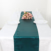 12inch x 108inch Peacock Teal Seamless Satin Table Runner
