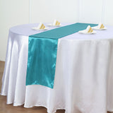 12x108inch Teal Satin Table Runner