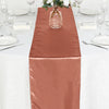 12inch x 108inch Terracotta Satin Table Runner#whtbkgd
