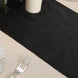 12" x 108" | Black | Premium Velvet Table Runner
