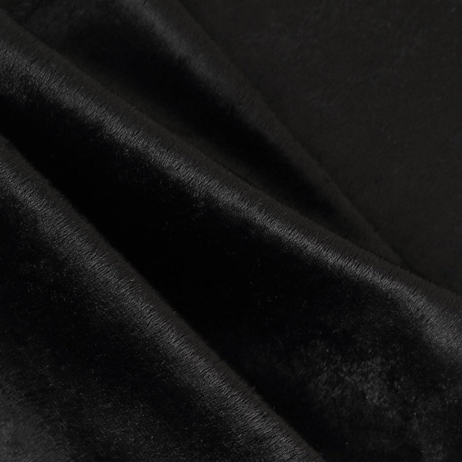 12" x 108" | Black | Premium Velvet Table Runner#whtbkgd