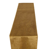 12" x 108" | Gold | Premium Velvet Table Runner